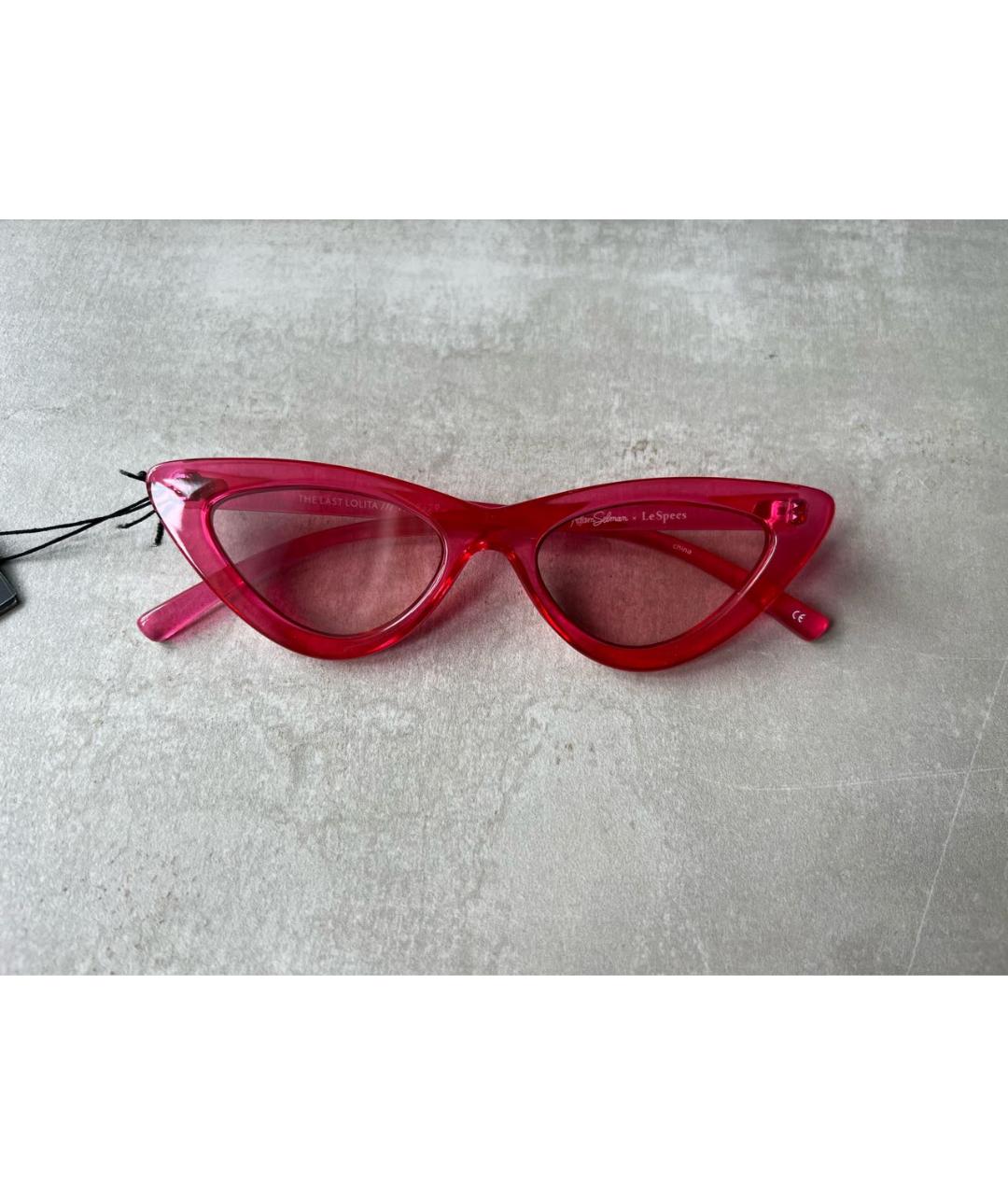 LE SPECS Розовые пластиковые солнцезащитные очки, фото 2
