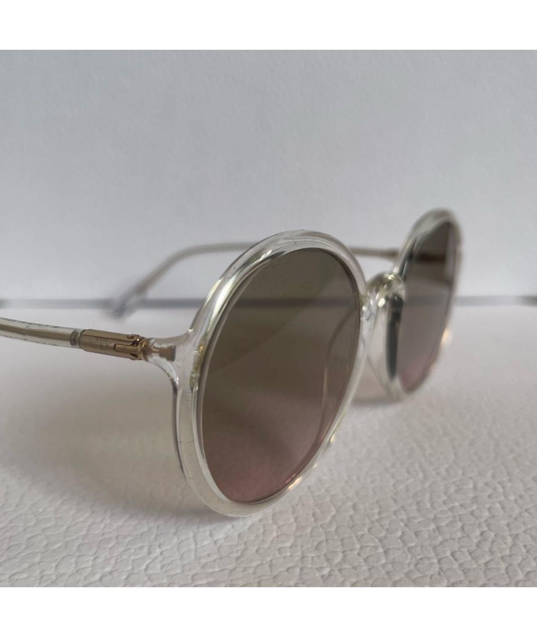 CHRISTIAN DIOR PRE-OWNED Белые пластиковые солнцезащитные очки, фото 3