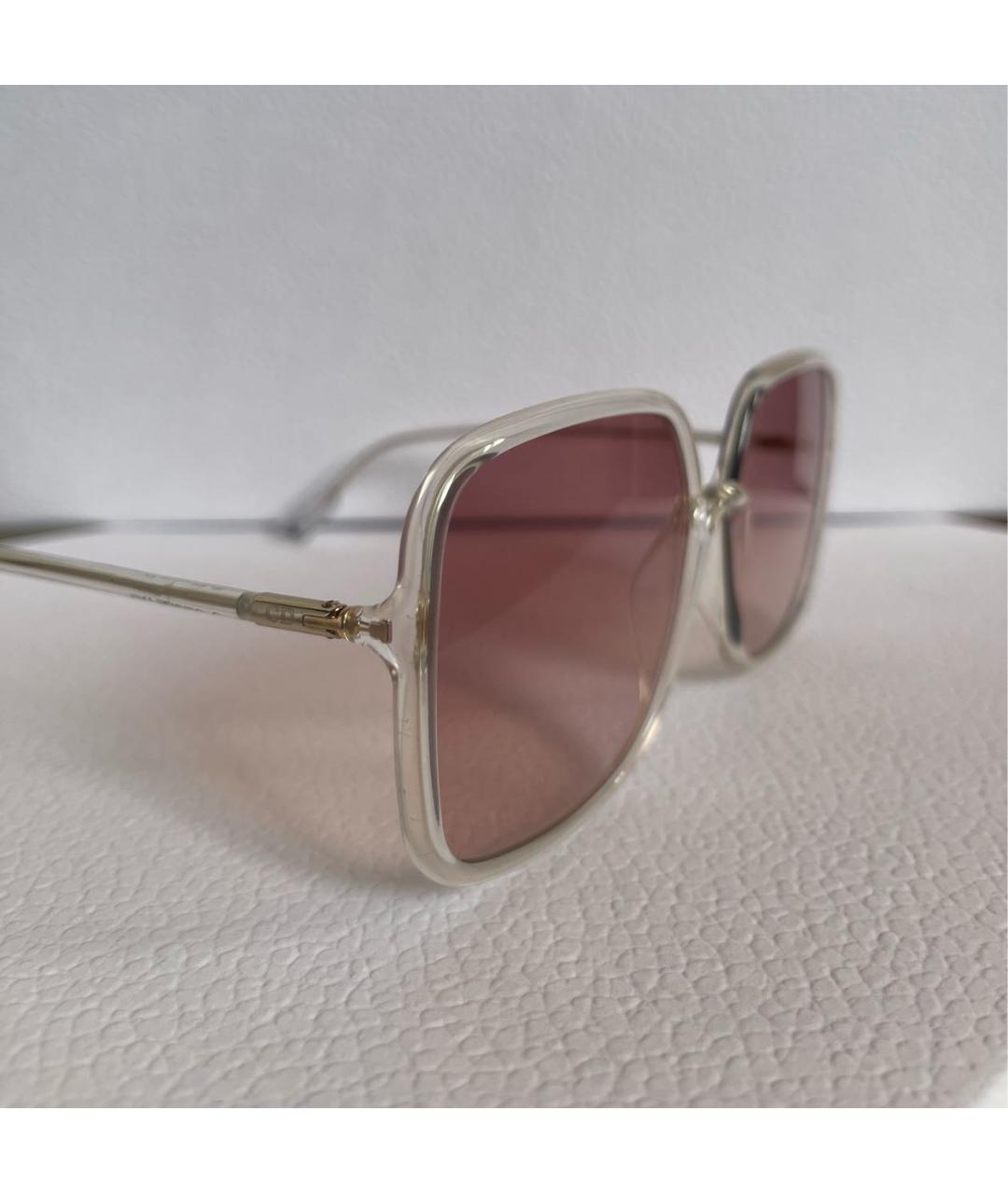 CHRISTIAN DIOR PRE-OWNED Белые пластиковые солнцезащитные очки, фото 3