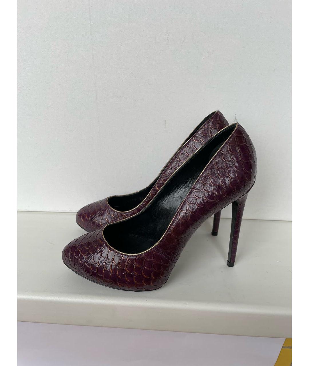 DOLCE&GABBANA Фиолетовые кожаные туфли, фото 3