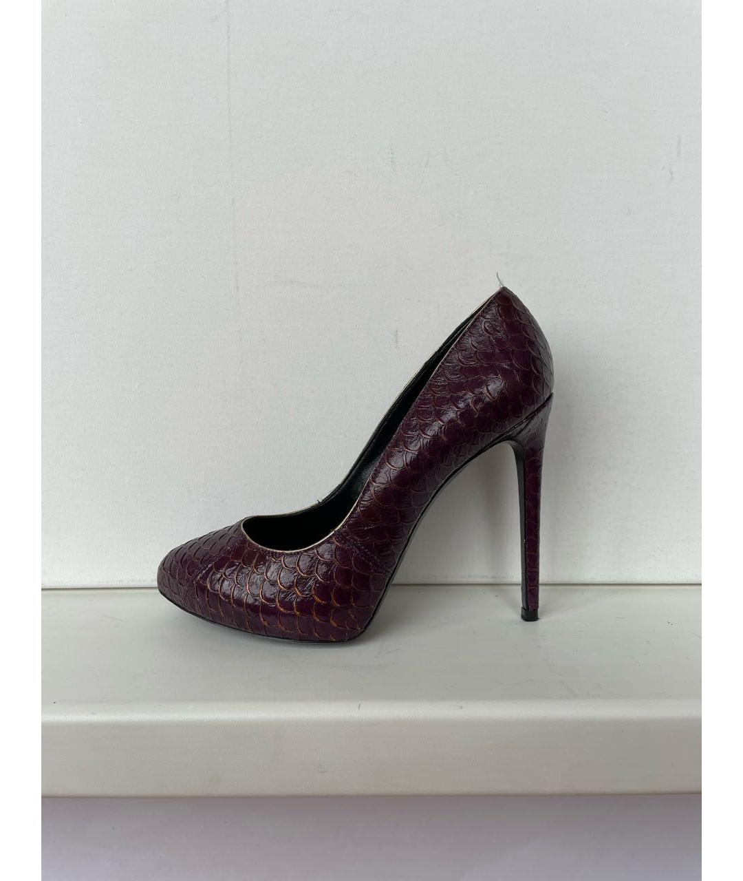 DOLCE&GABBANA Фиолетовые кожаные туфли, фото 6