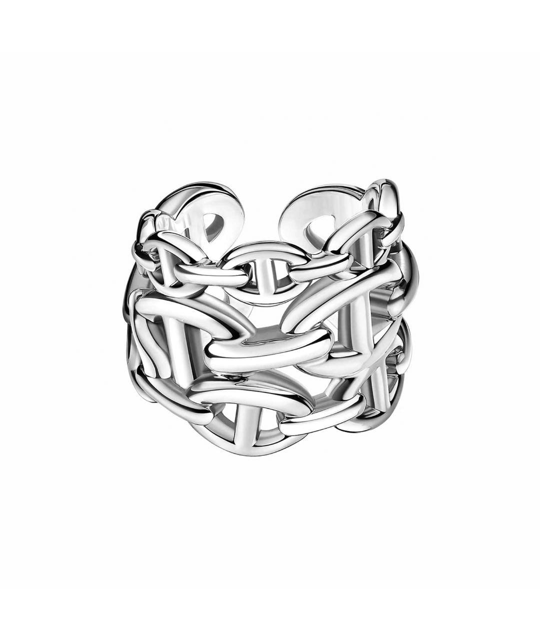 HERMES PRE-OWNED Белое серебряное кольцо, фото 1