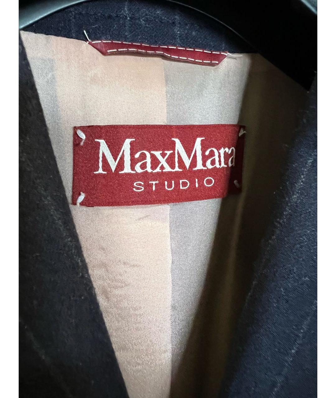 MAX MARA STUDIO Темно-синий жакет/пиджак, фото 2