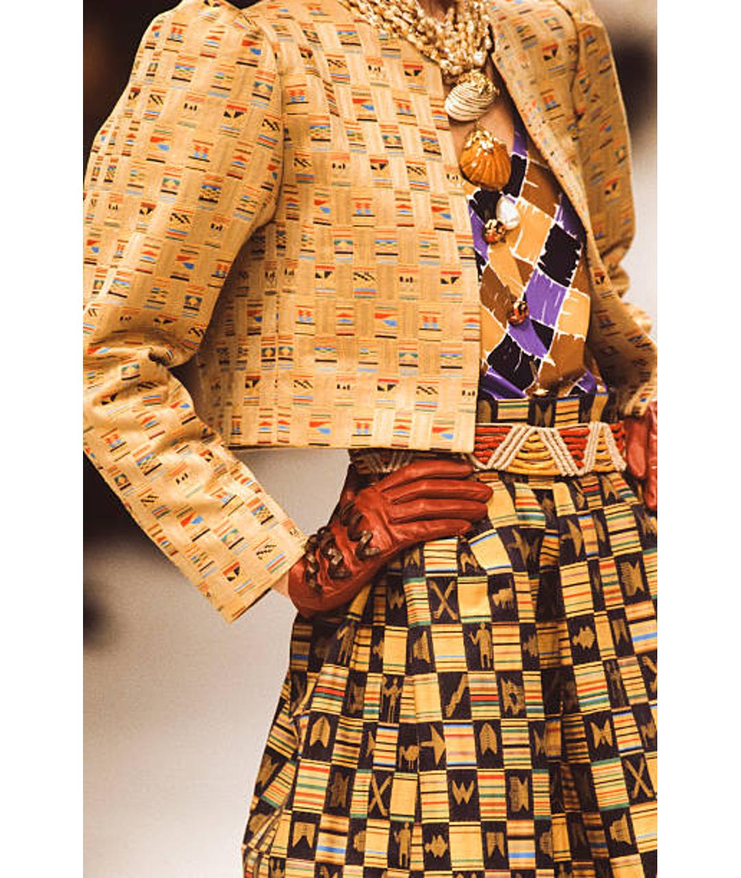 YVES SAINT LAURENT VINTAGE Мульти шерстяной жакет/пиджак, фото 5