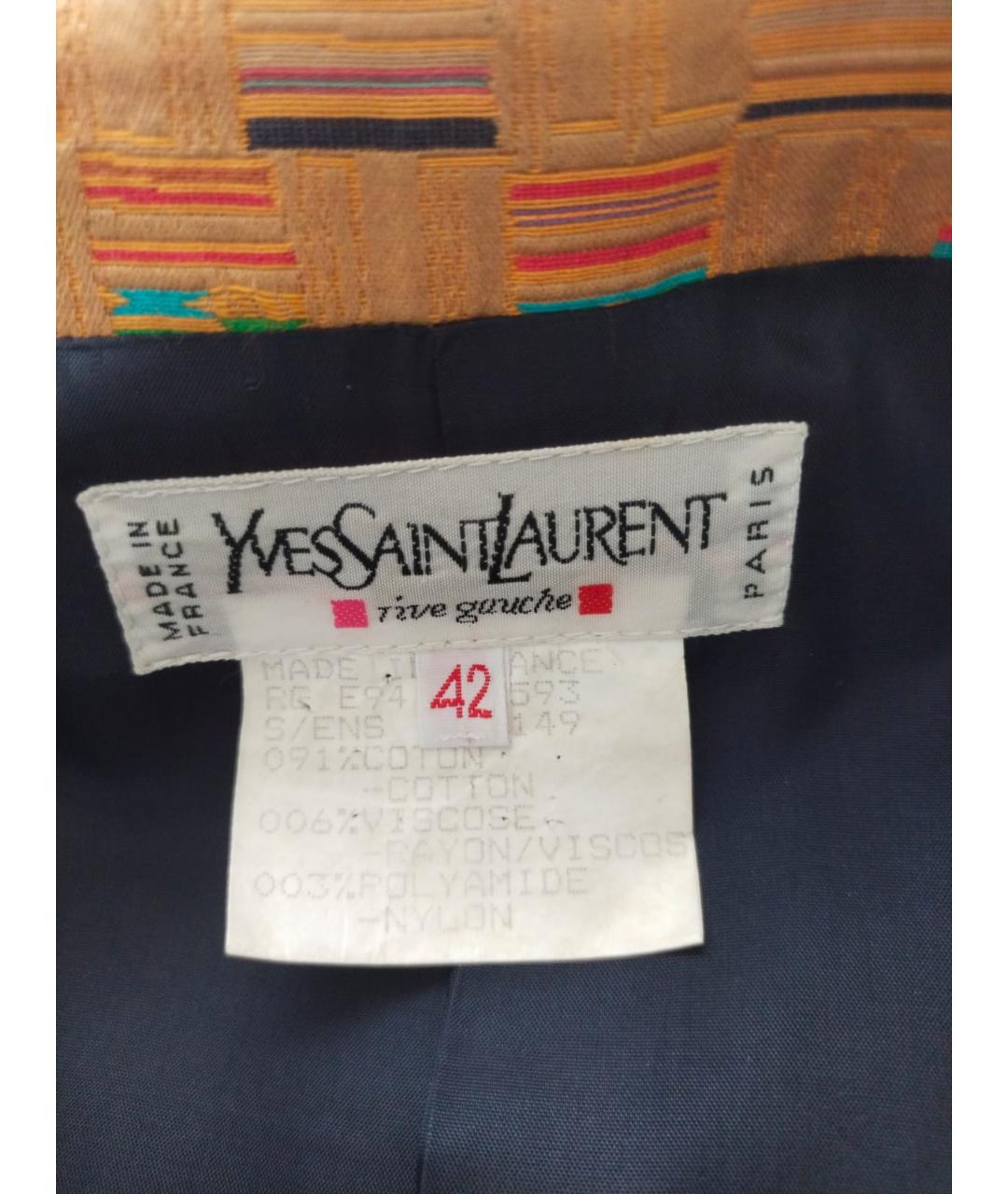 YVES SAINT LAURENT VINTAGE Мульти шерстяной жакет/пиджак, фото 8