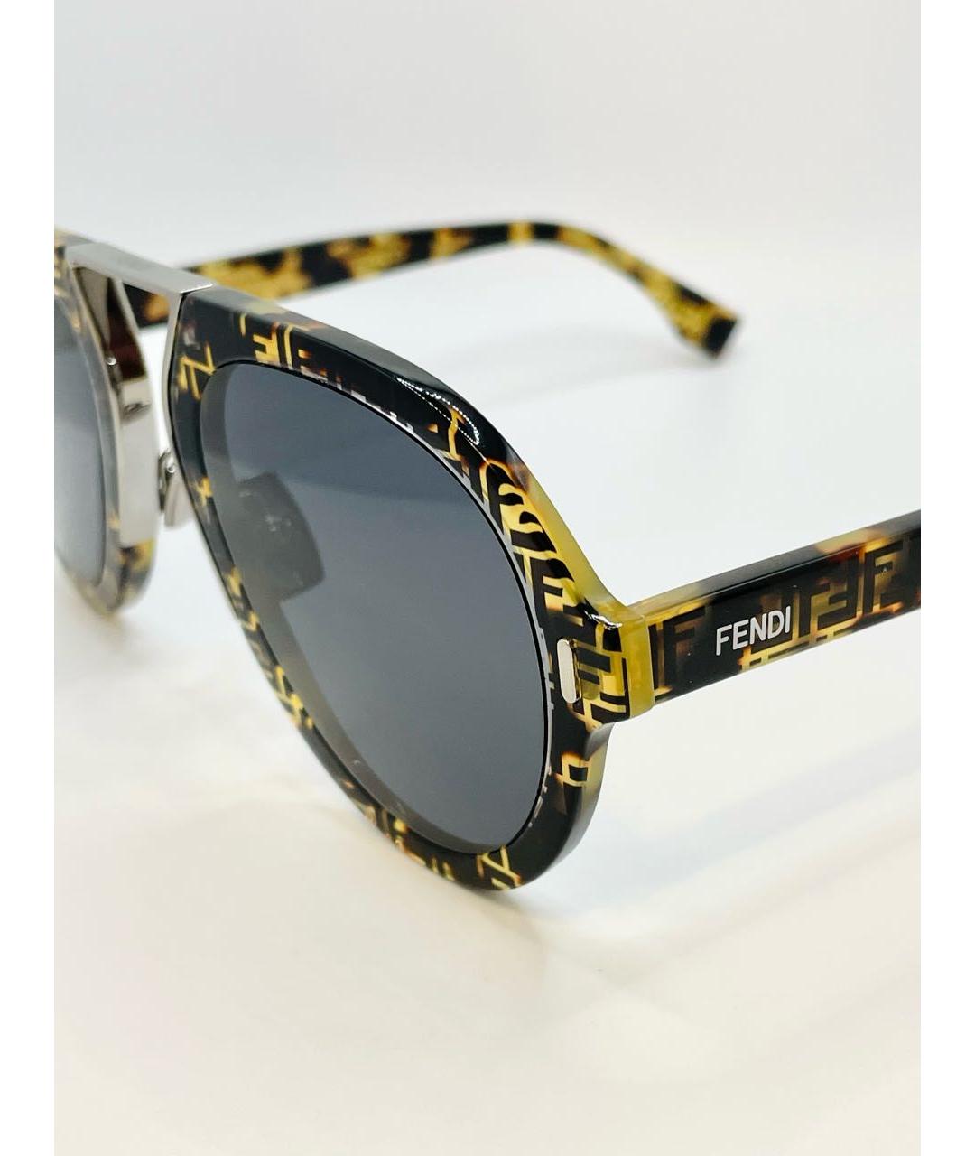FENDI Мульти пластиковые солнцезащитные очки, фото 4