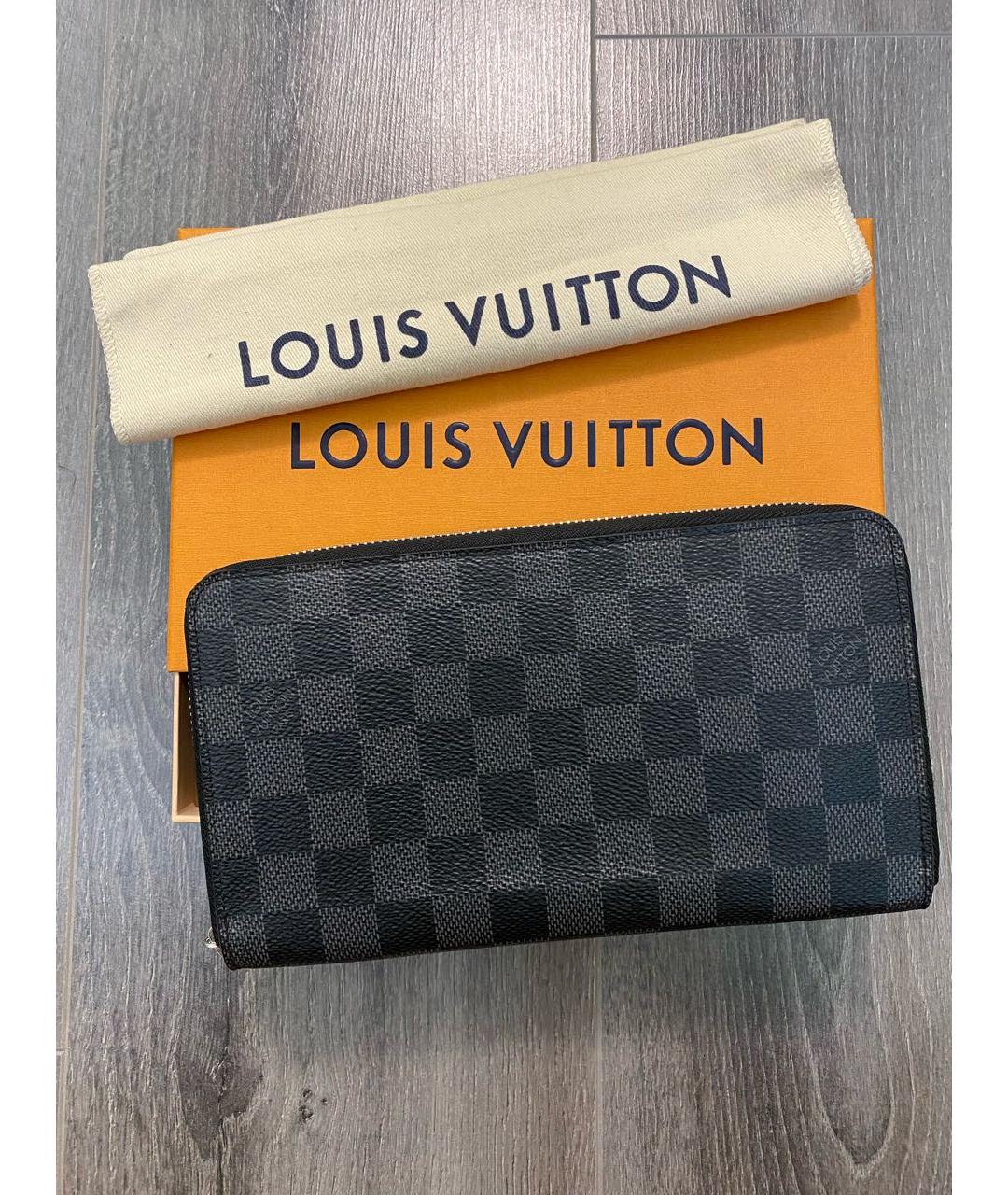 LOUIS VUITTON Черный кошелек, фото 7