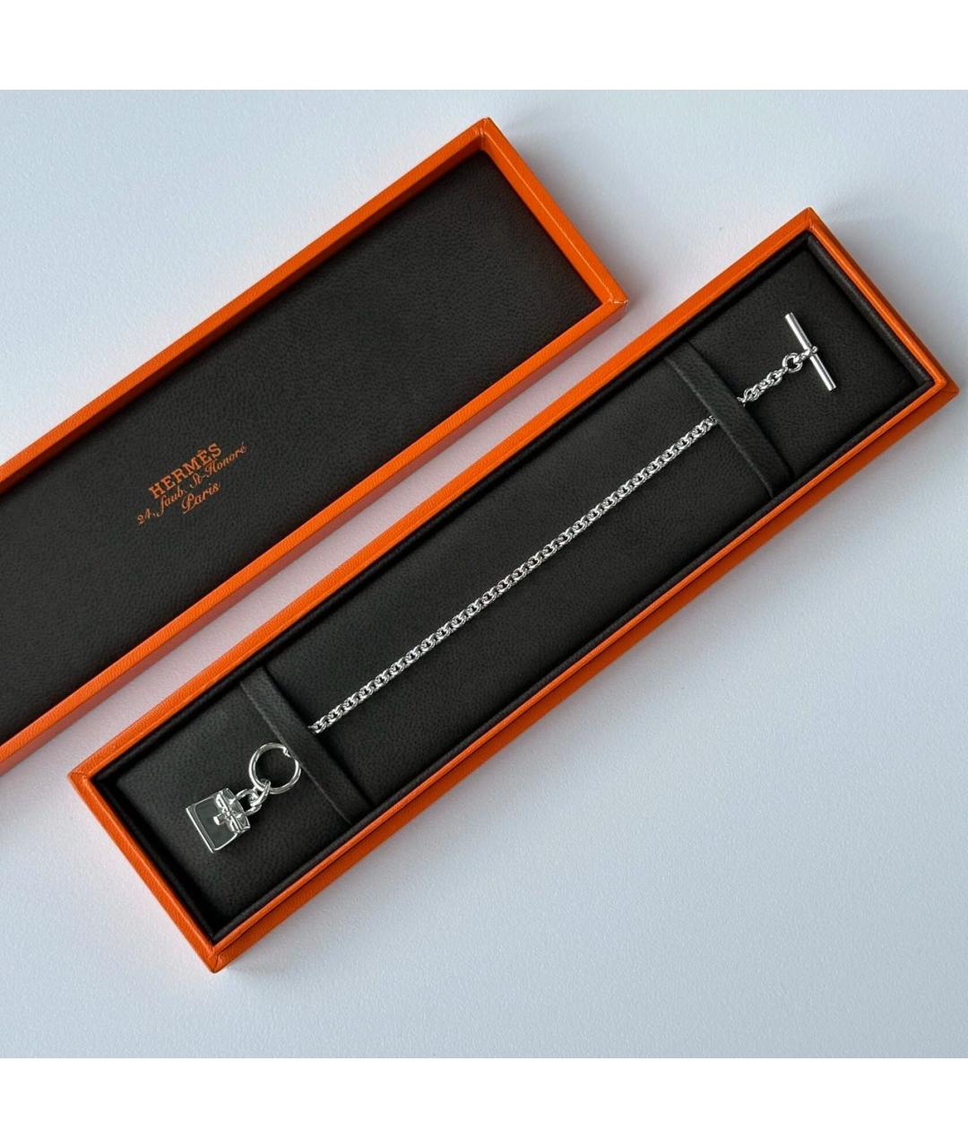 HERMES Серебрянный серебряный браслет, фото 4