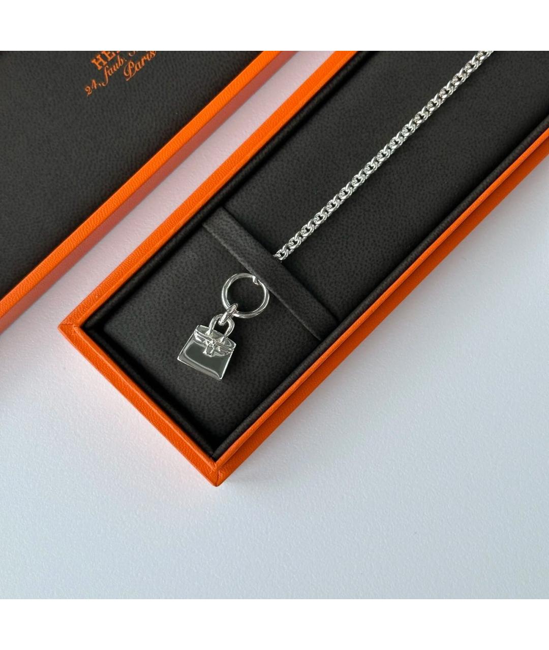 HERMES Серебрянный серебряный браслет, фото 5