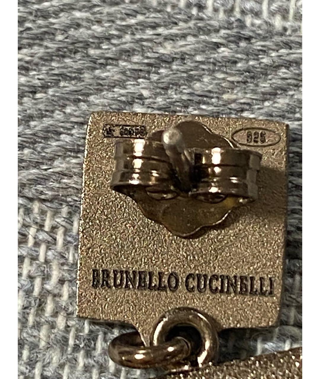 BRUNELLO CUCINELLI Серебряные серьги, фото 3