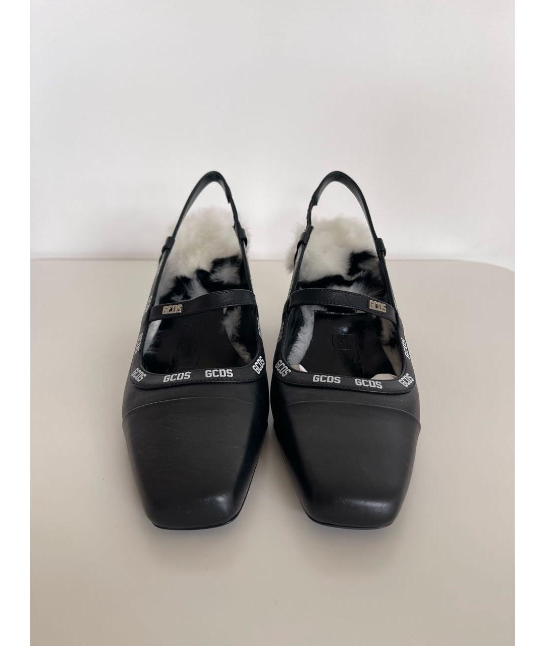 GCDS Черные кожаные туфли, фото 2