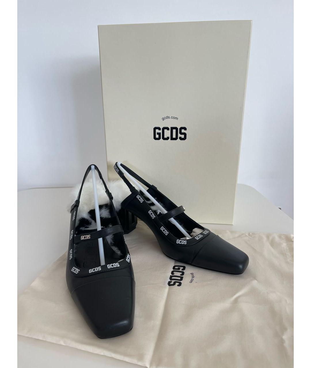 GCDS Черные кожаные туфли, фото 7