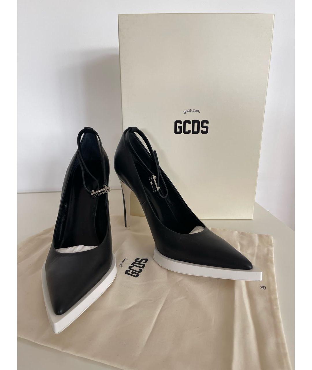 GCDS Черные кожаные туфли, фото 8