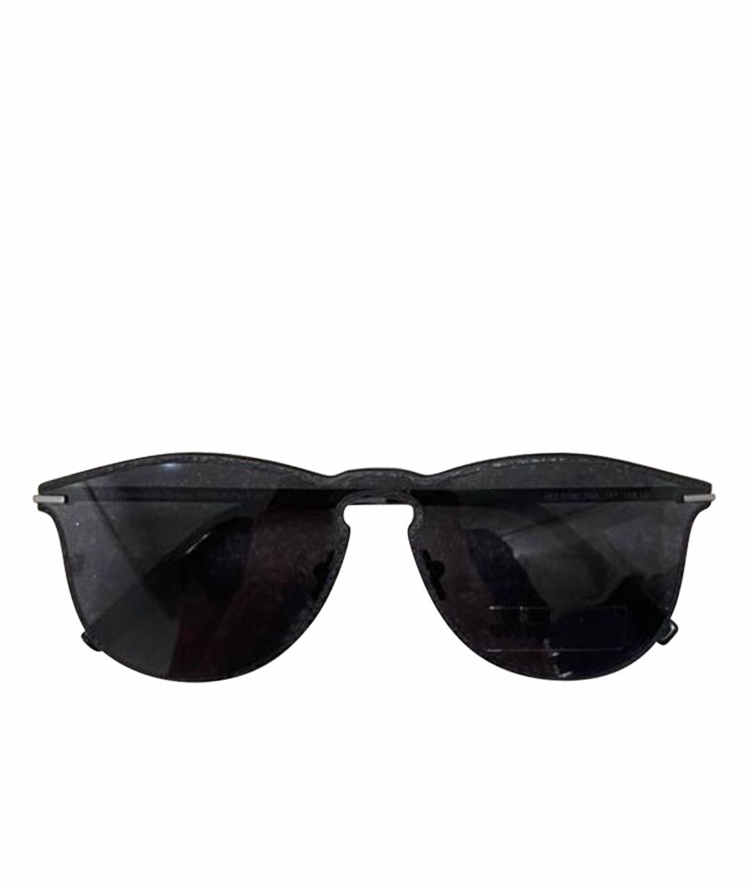 ERMENEGILDO ZEGNA Черные металлические солнцезащитные очки, фото 1