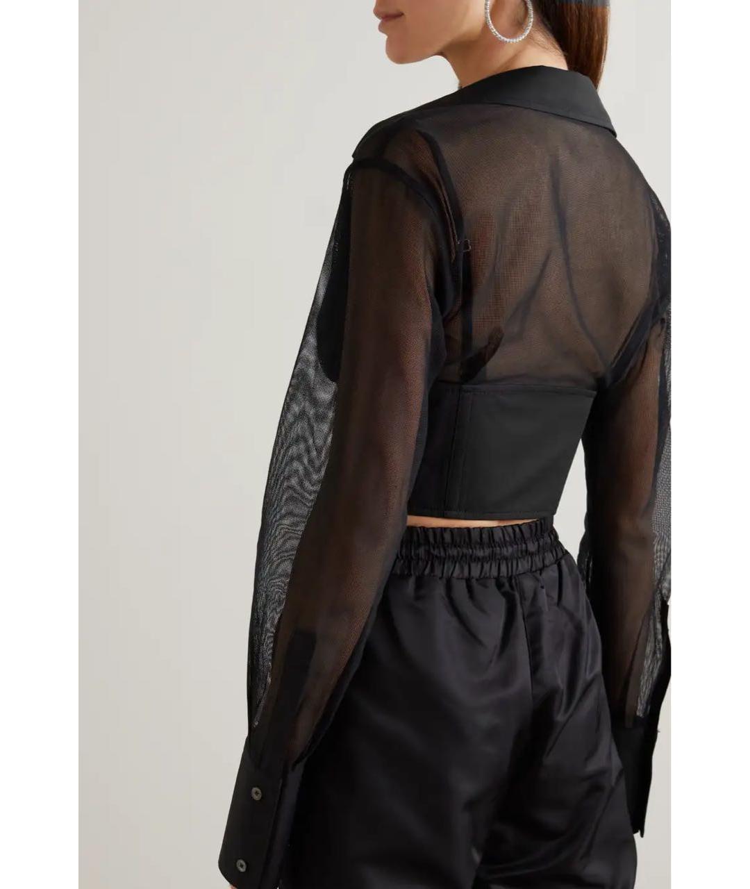DION LEE Черный хлопковый корсет, фото 3