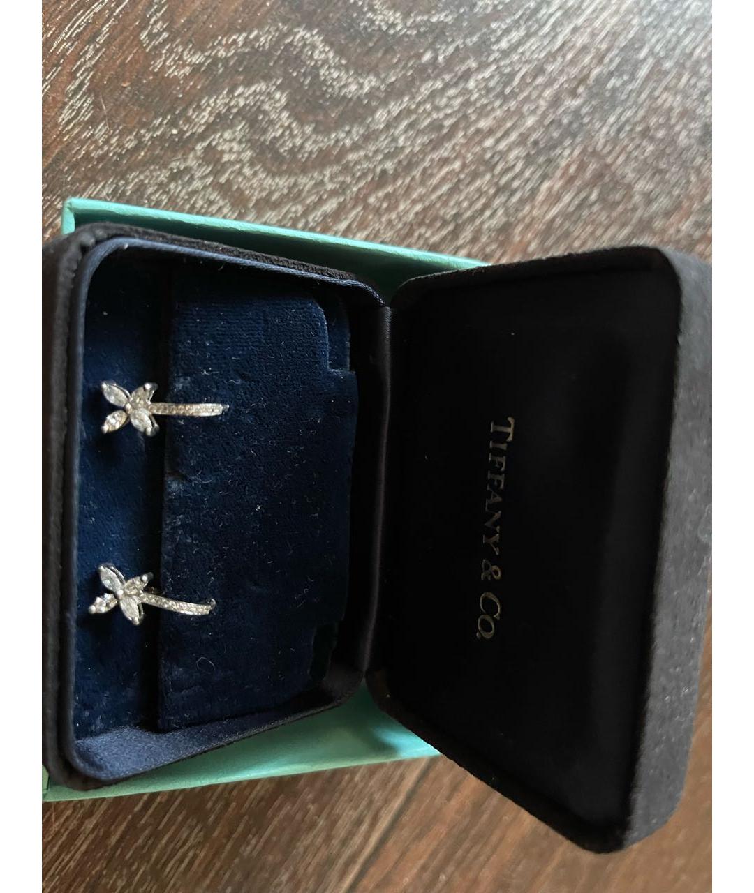 TIFFANY&CO Платиновые серьги, фото 5