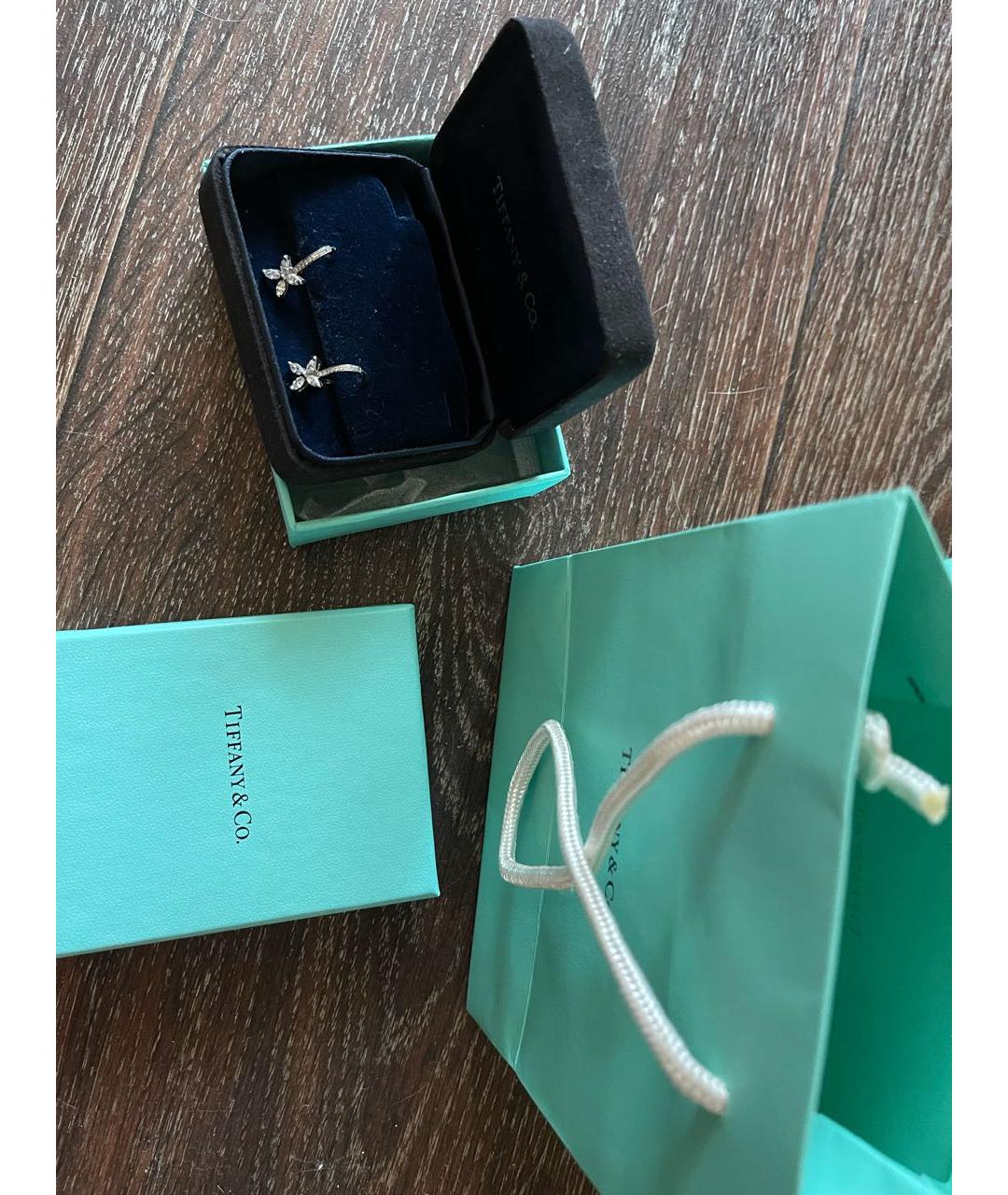 TIFFANY&CO Платиновые серьги, фото 4