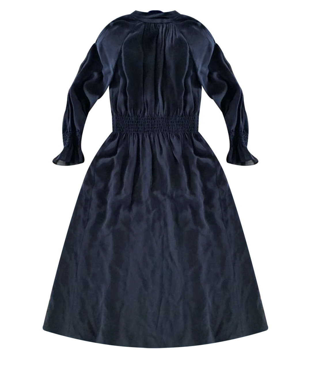TORY BURCH Черное шелковое повседневное платье, фото 1