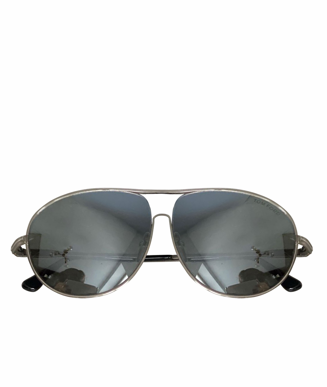TOM FORD Серые металлические солнцезащитные очки, фото 1