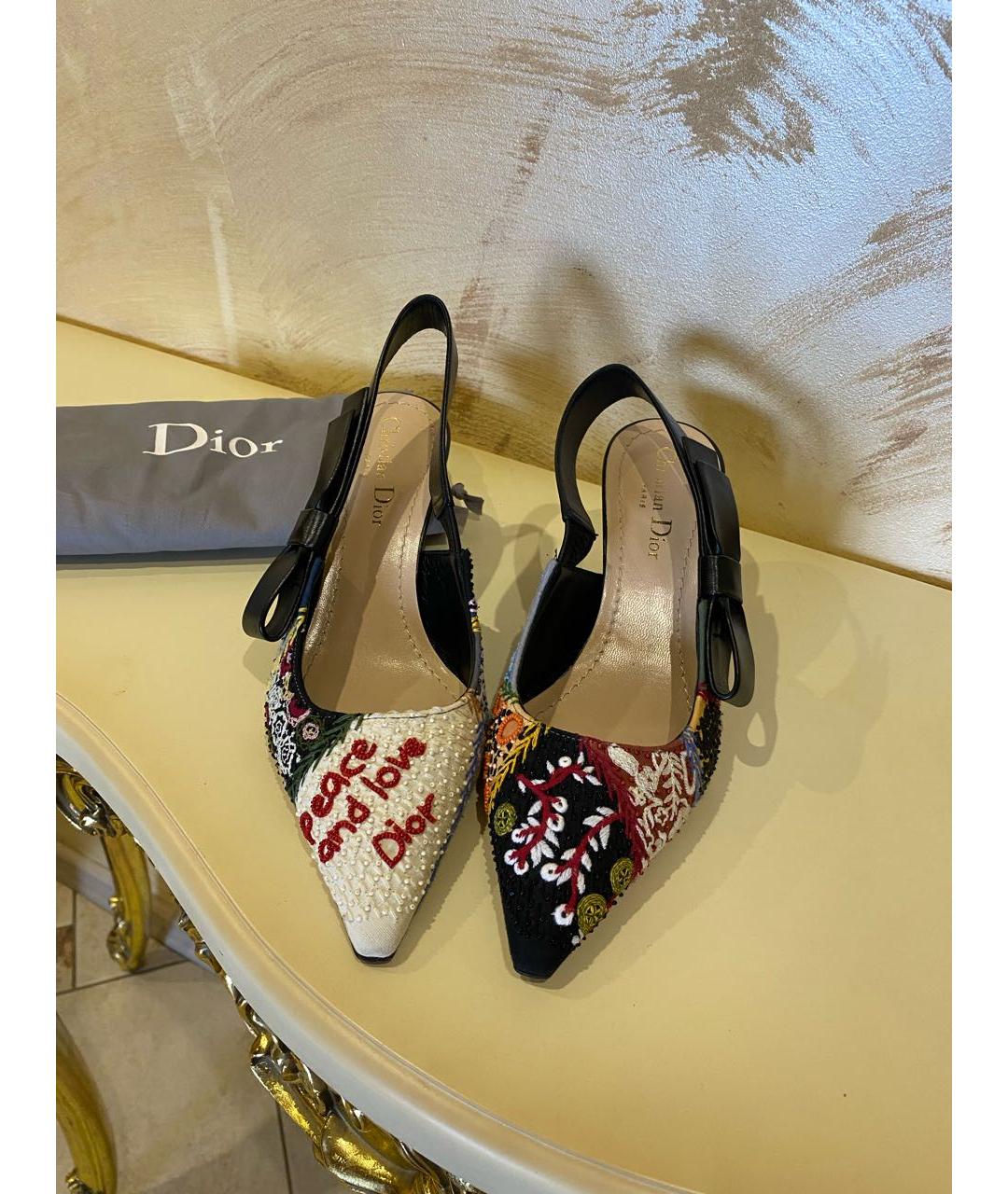CHRISTIAN DIOR PRE-OWNED Текстильные мюли, фото 2