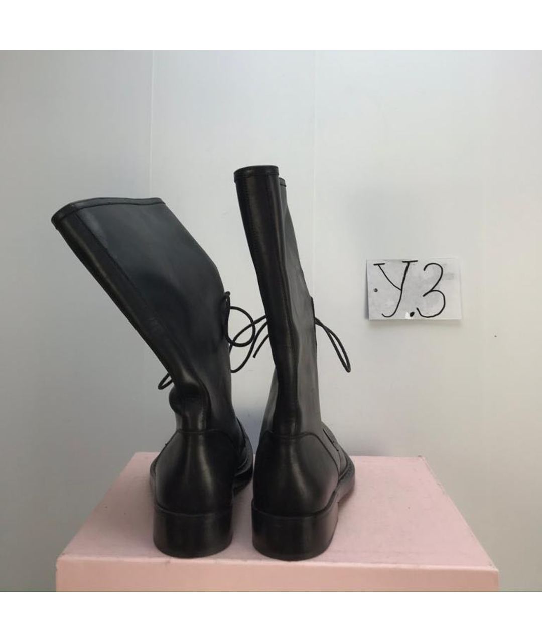 DOLCE&GABBANA Черные кожаные высокие ботинки, фото 4