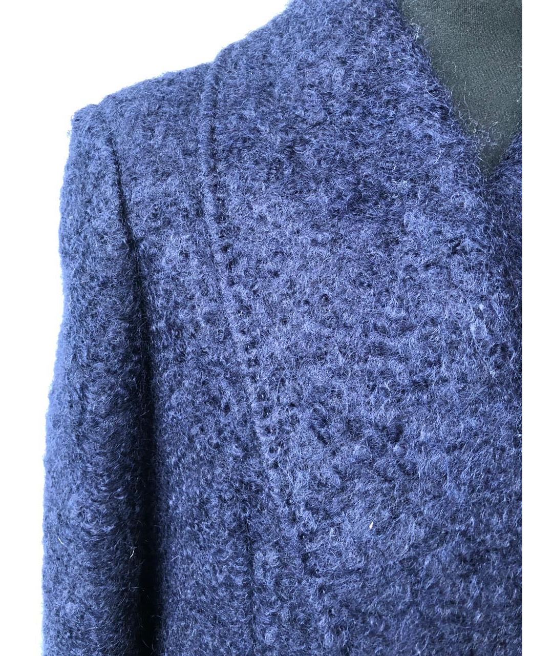 PAUL SMITH Синее шелковое пальто, фото 6