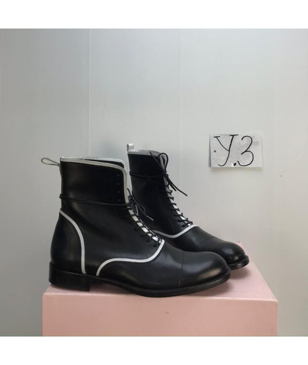 JOHN VARVATOS Черные кожаные высокие ботинки, фото 7