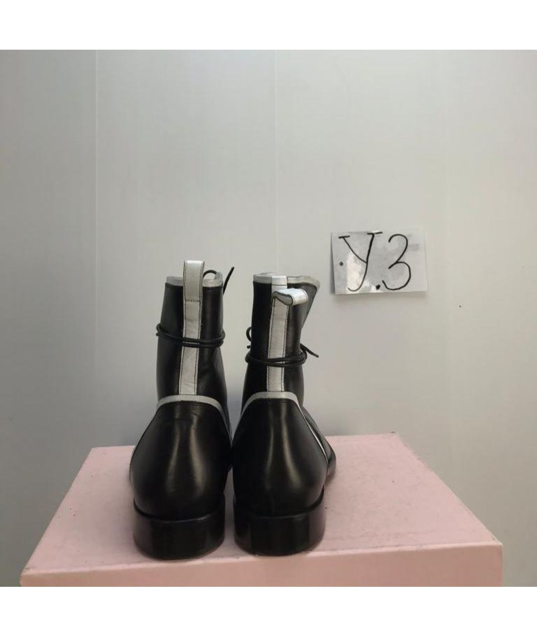 JOHN VARVATOS Черные кожаные высокие ботинки, фото 4