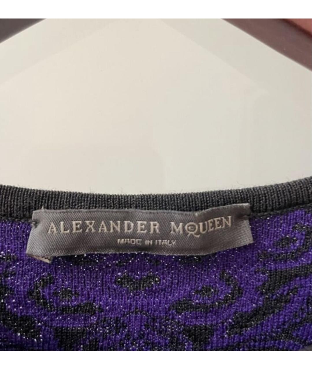 ALEXANDER MCQUEEN Фиолетовое повседневное платье, фото 3