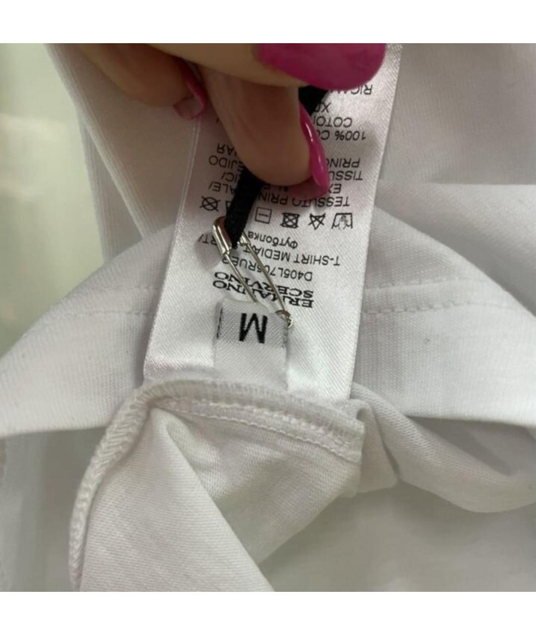 ERMANNO SCERVINO Белая футболка, фото 5