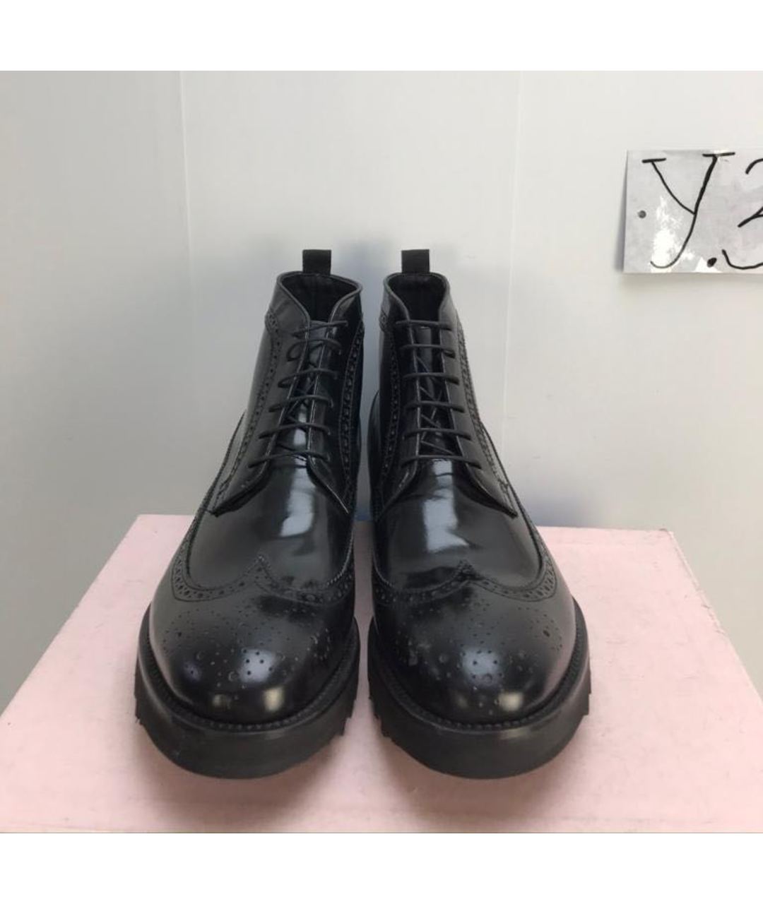 DSQUARED2 Черные кожаные высокие ботинки, фото 2
