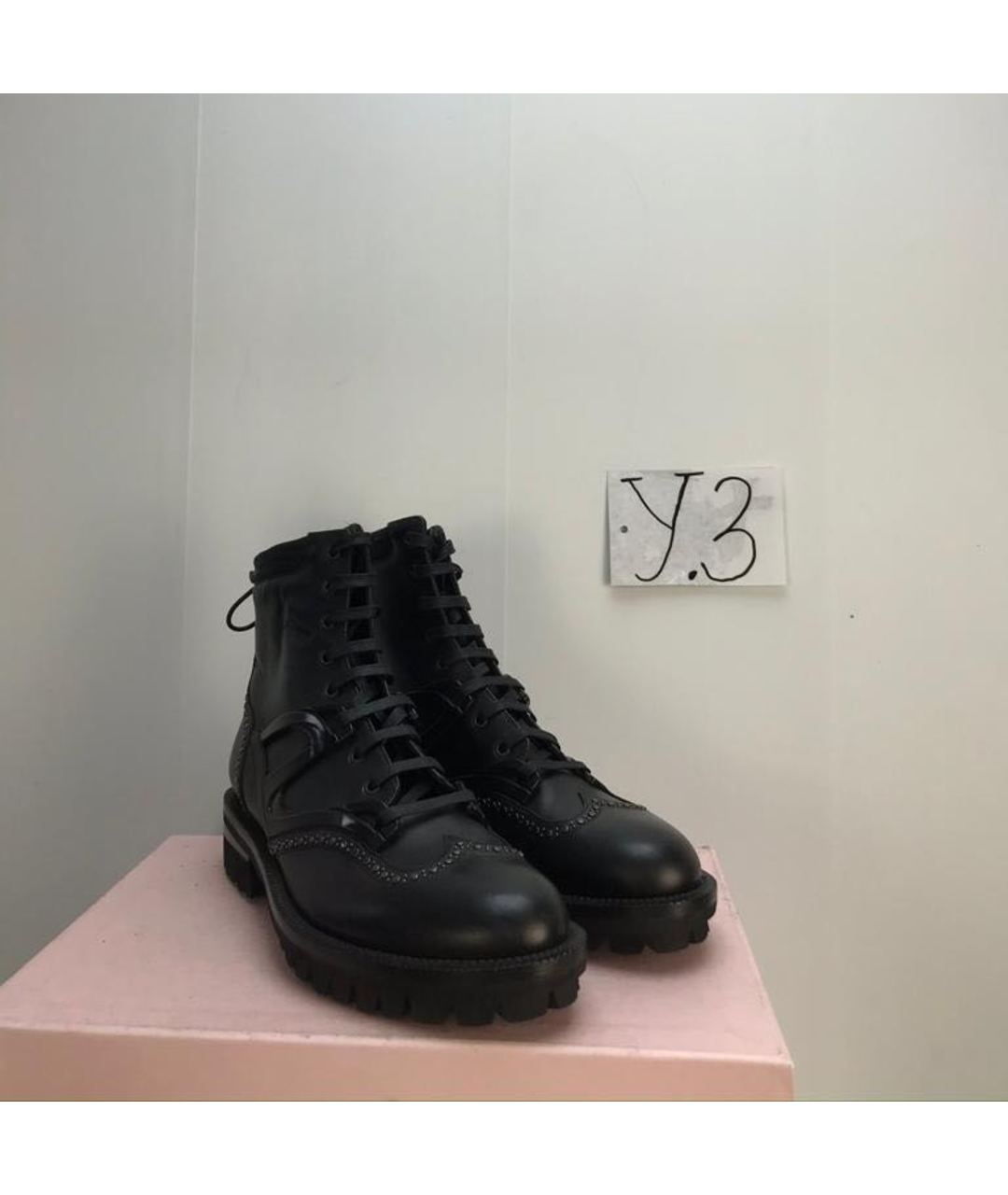 DSQUARED2 Черные кожаные высокие ботинки, фото 2