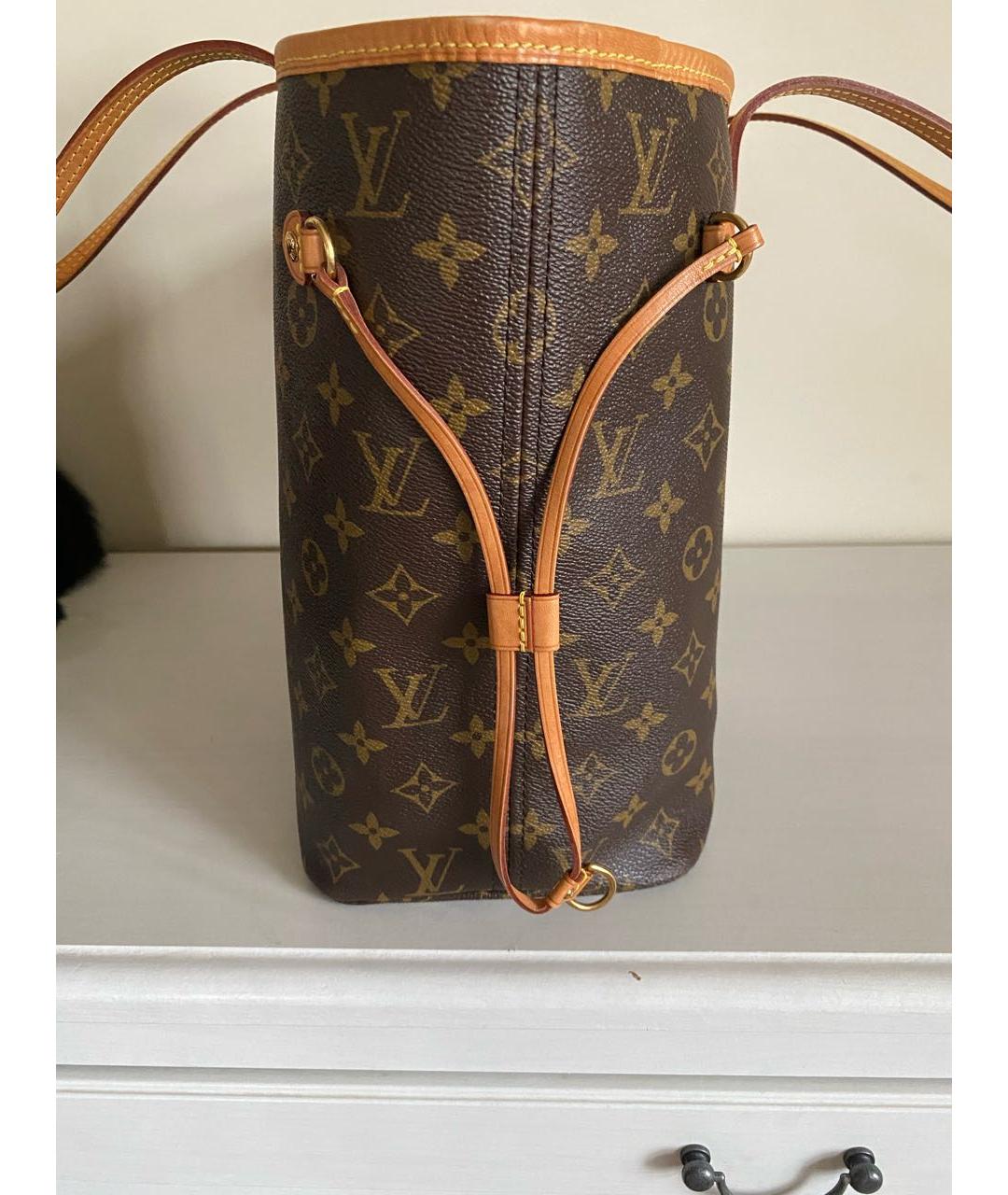 LOUIS VUITTON PRE-OWNED Коричневая сумка тоут, фото 6