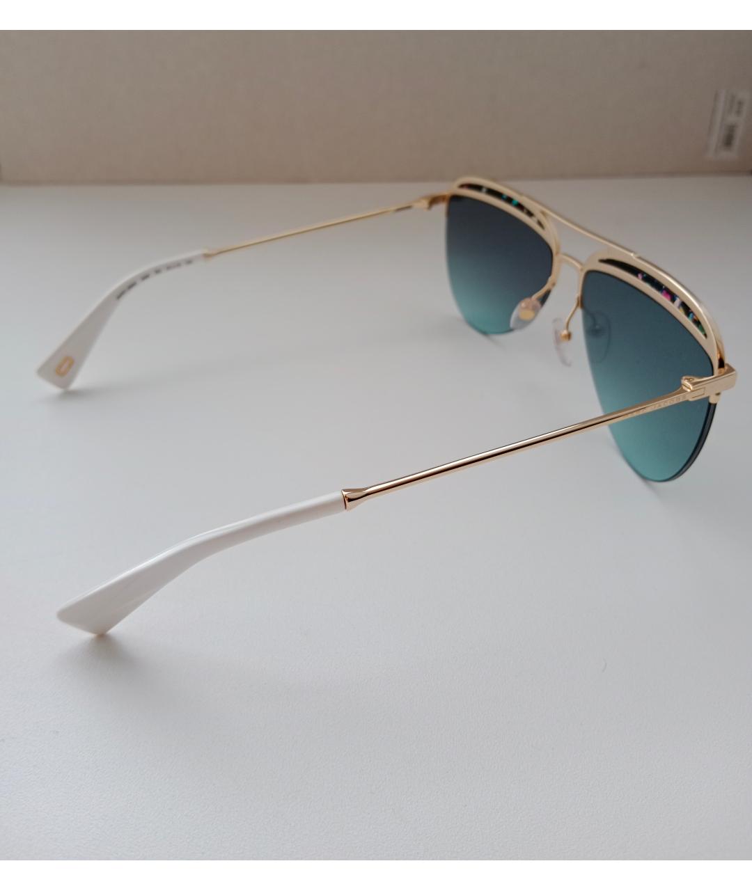 MARC BY MARC JACOBS Золотые металлические солнцезащитные очки, фото 4