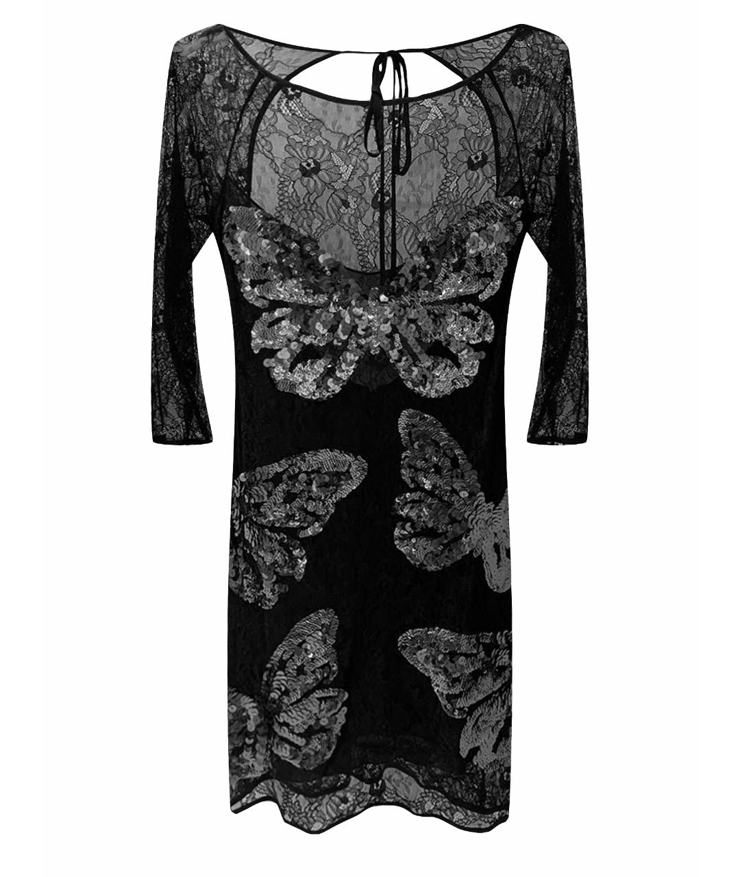 VDP Черное кружевное вечернее платье, фото 1