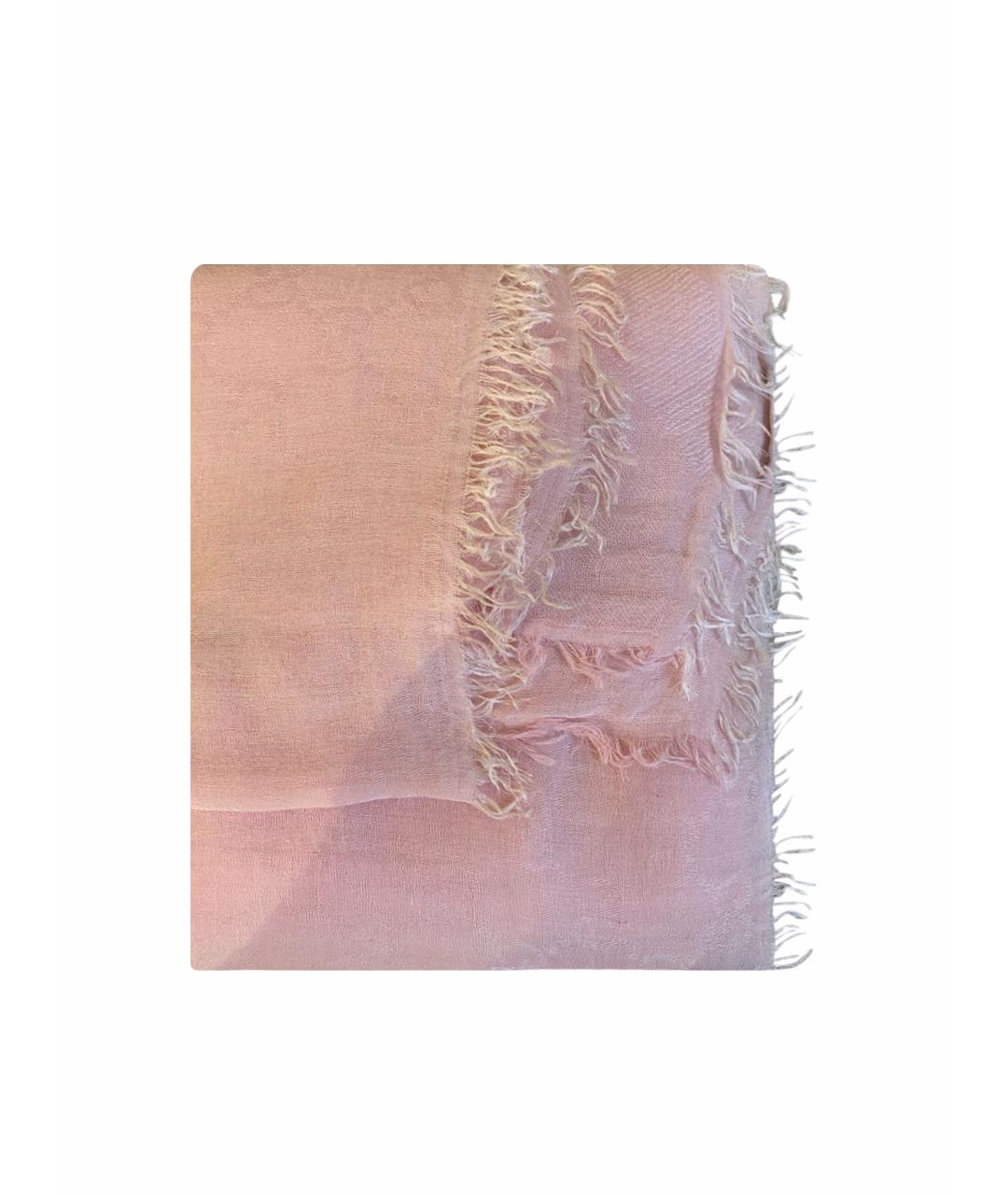 GUCCI Розовый хлопковый платок, фото 1