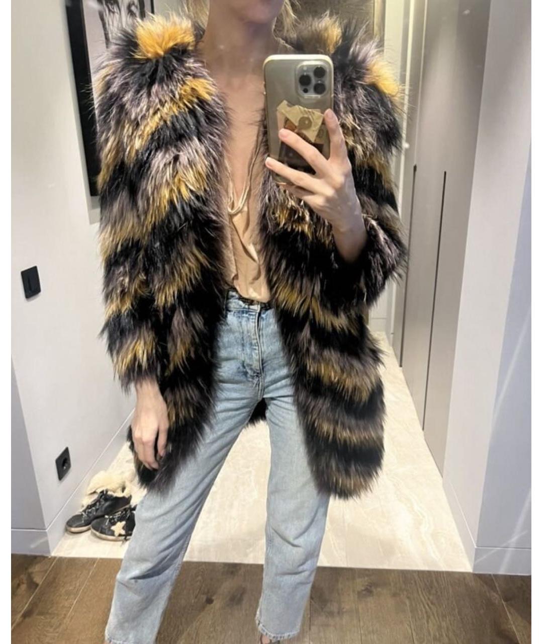 ISABEL MARANT Мульти меховая шуба, фото 3