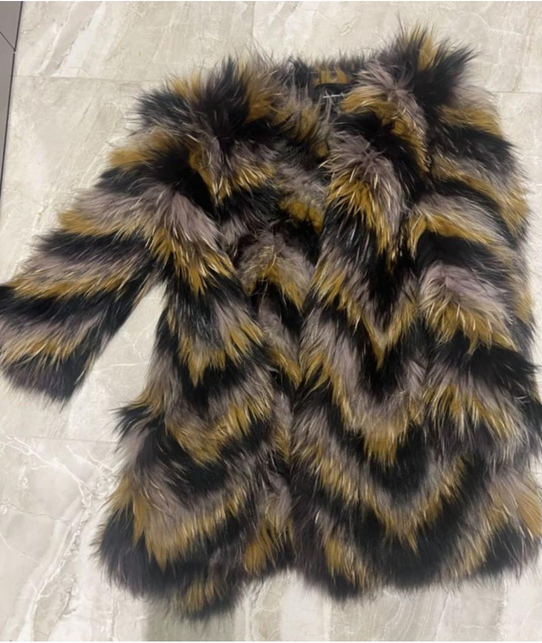 ISABEL MARANT Мульти меховая шуба, фото 7
