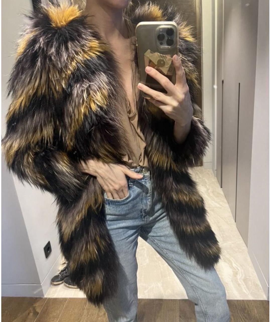 ISABEL MARANT Мульти меховая шуба, фото 2