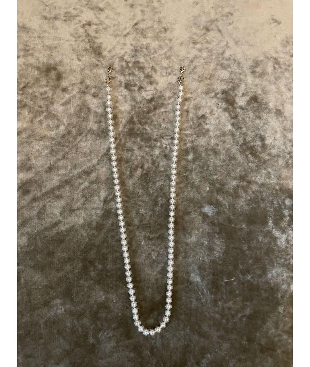 CHANEL Белая пластиковая цепочка, фото 2