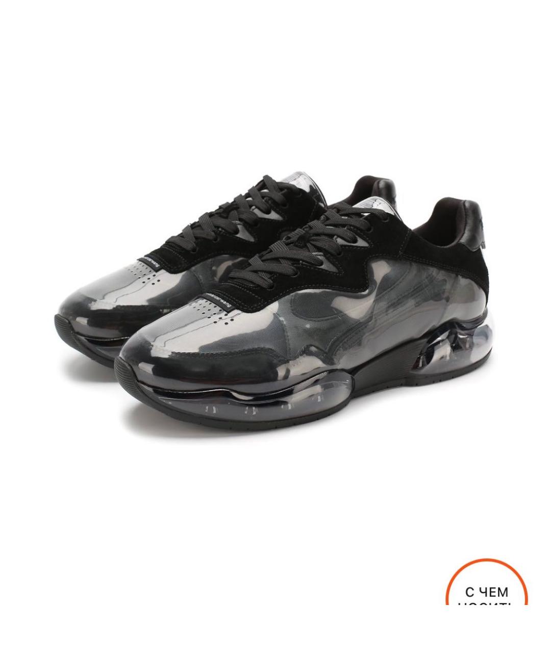 ALEXANDER WANG Черные кожаные кроссовки, фото 8