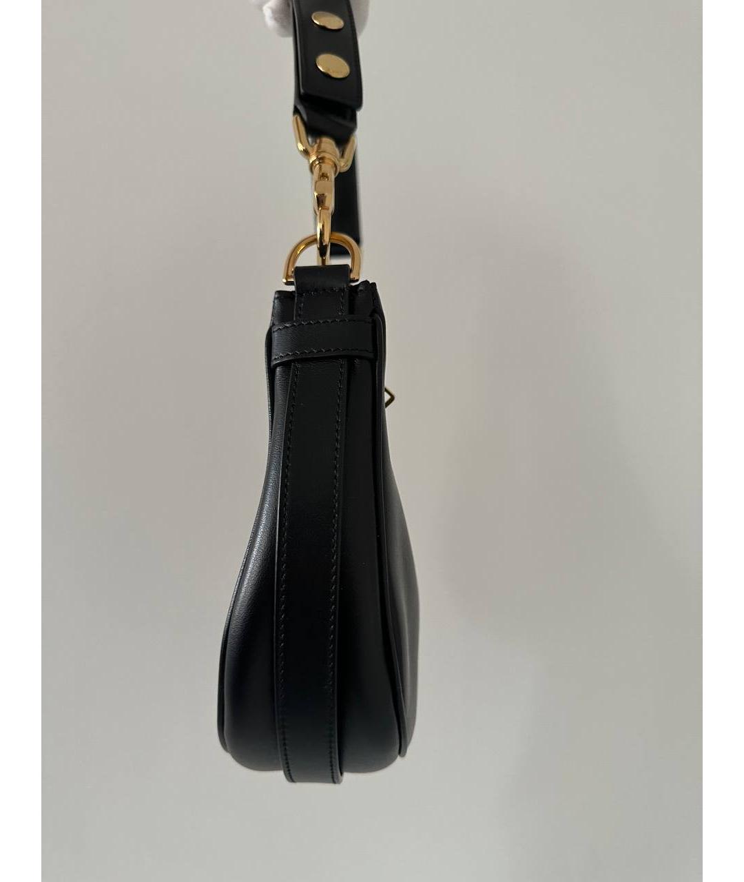 CELINE PRE-OWNED Черная кожаная сумка с короткими ручками, фото 3