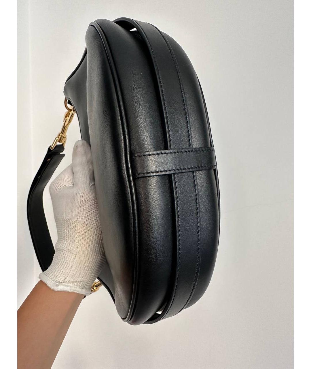 CELINE PRE-OWNED Черная кожаная сумка с короткими ручками, фото 2