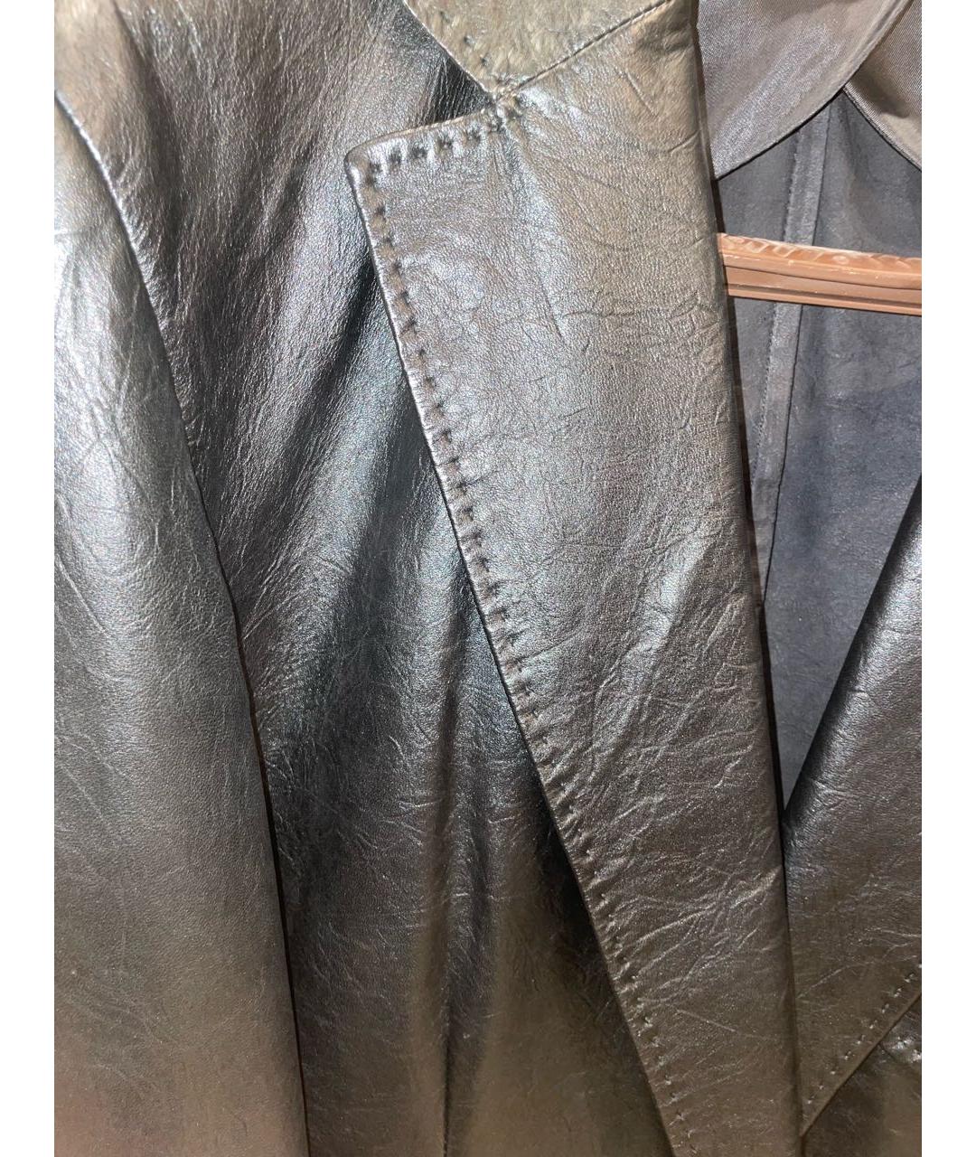 GUCCI Черный кожаный пиджак, фото 4