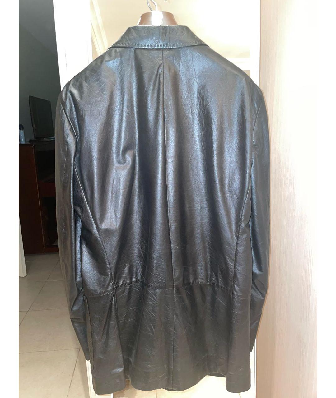 GUCCI Черный кожаный пиджак, фото 2
