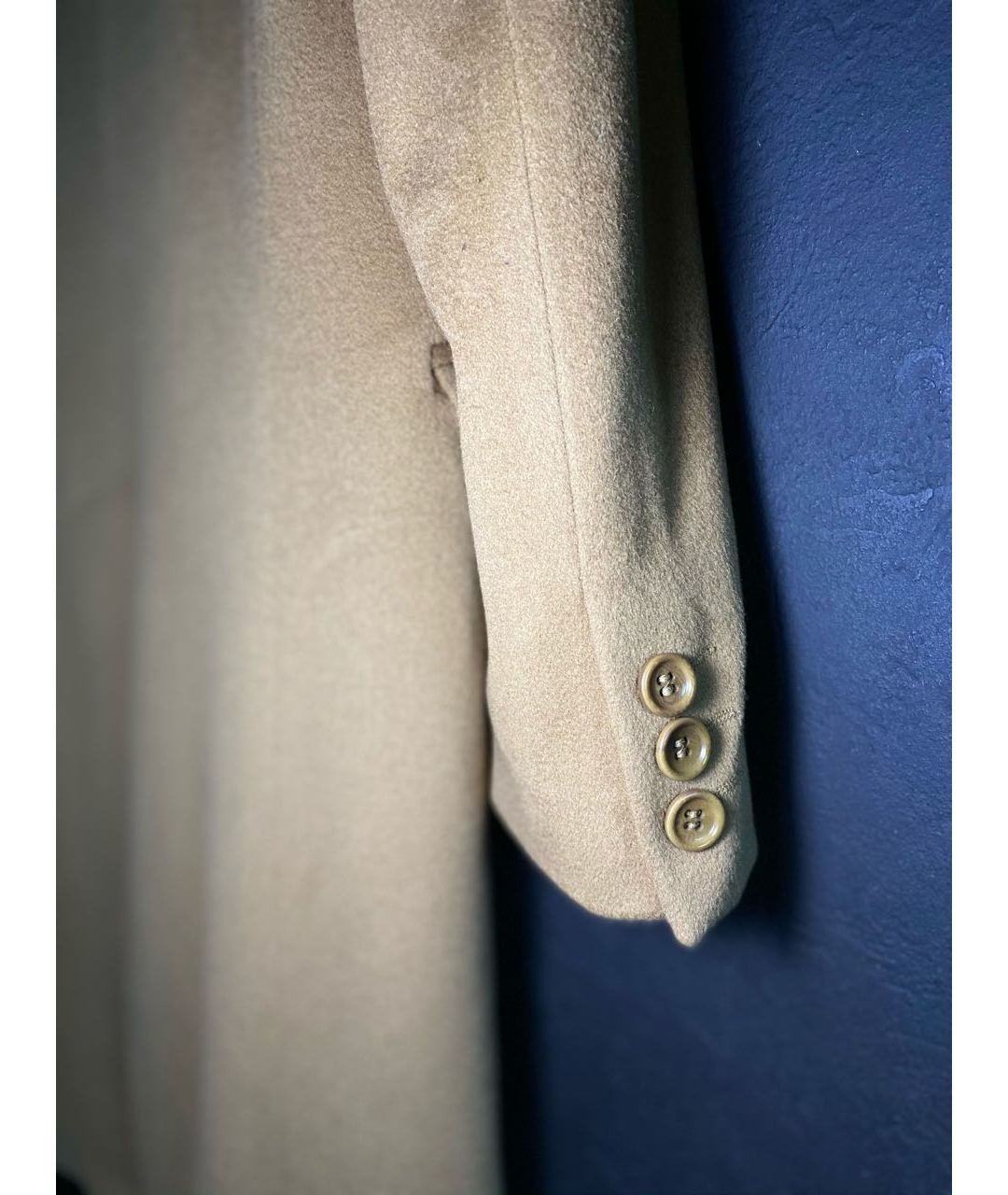 LORO PIANA Бежевое шерстяное пальто, фото 4