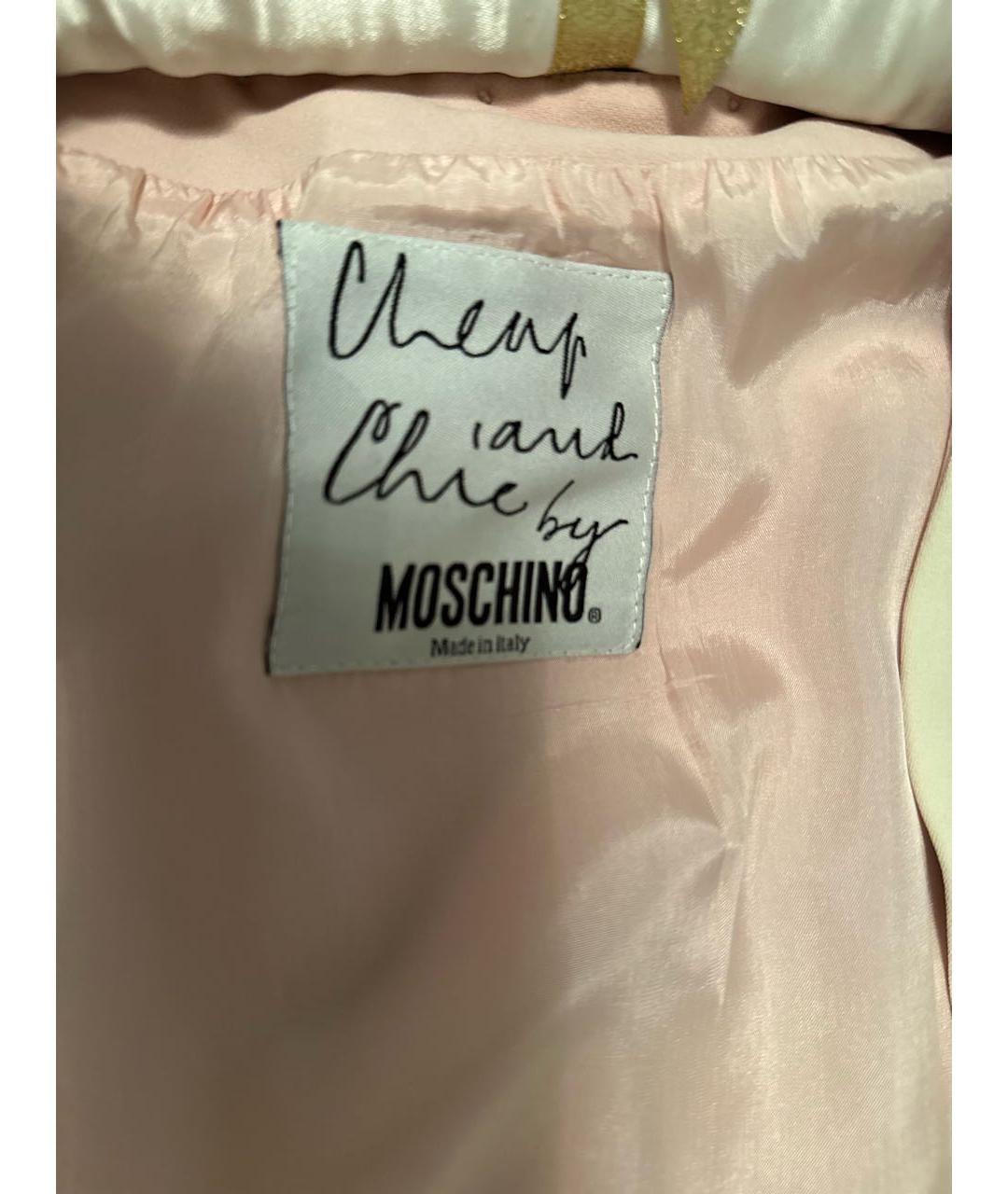 MOSCHINO Розовый ацетатный костюм с юбками, фото 3