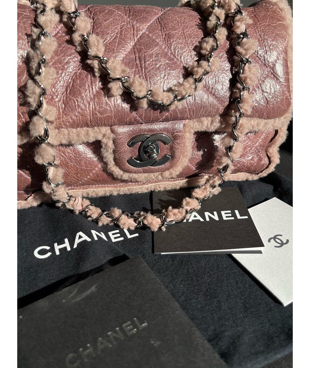CHANEL PRE-OWNED Розовая замшевая сумка через плечо, фото 4