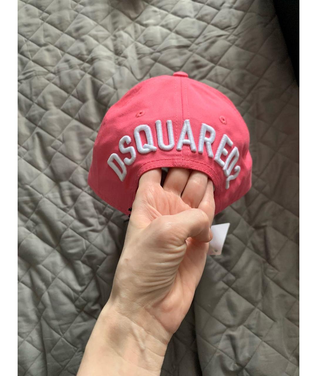 DSQUARED2 Розовая хлопковая кепка, фото 6