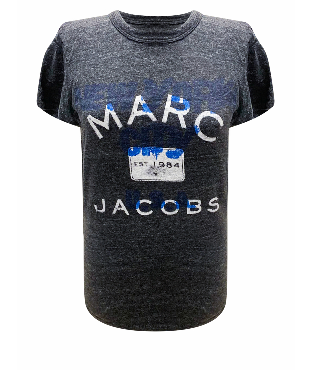 MARC BY MARC JACOBS Антрацитовая хлопковая футболка, фото 1